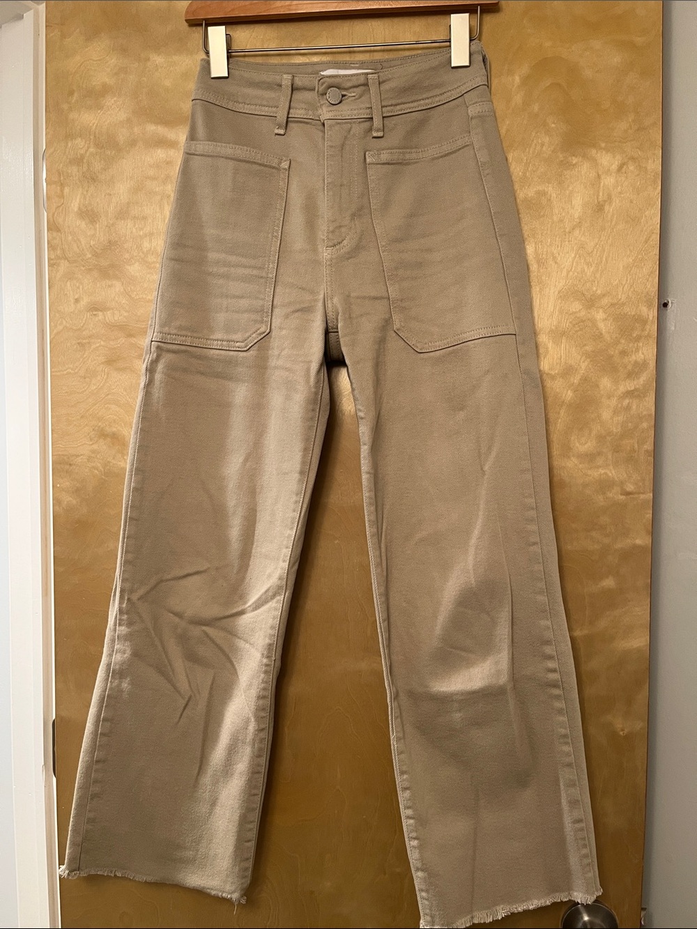 Just Black Women's Wide-Leg Pants in Taupe